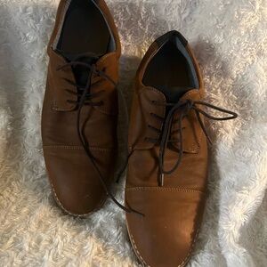 Goodfellow Men’s Brown Dress Shoes – Size 11.5 Lace-Up Oxfords